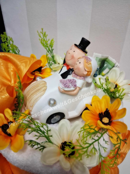 Hochzeit Handtuchtorte Geldgeschenk